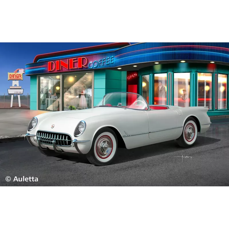 Revell 67718 1953 Corvette Roadster -autopienoismallin rakennussarja 1:24