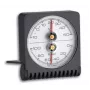 TFA Dostmann 45.2018 analoginen pyöreä lämpömittari, Ø63 mm, -20...+50 °C, valkoinen/hopea 7601