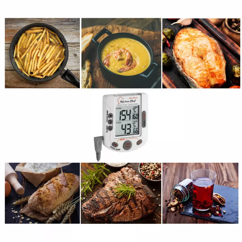 TFA Dostmann Kitchen-Chef digitaalinen paisto- ja uunilämpömittari 14.1503