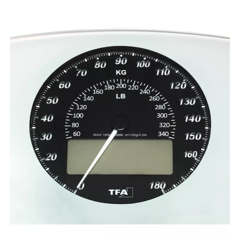 TFA Dostmann 50.1003.02 elektroninen henkilövaaka, 180 kg, musta