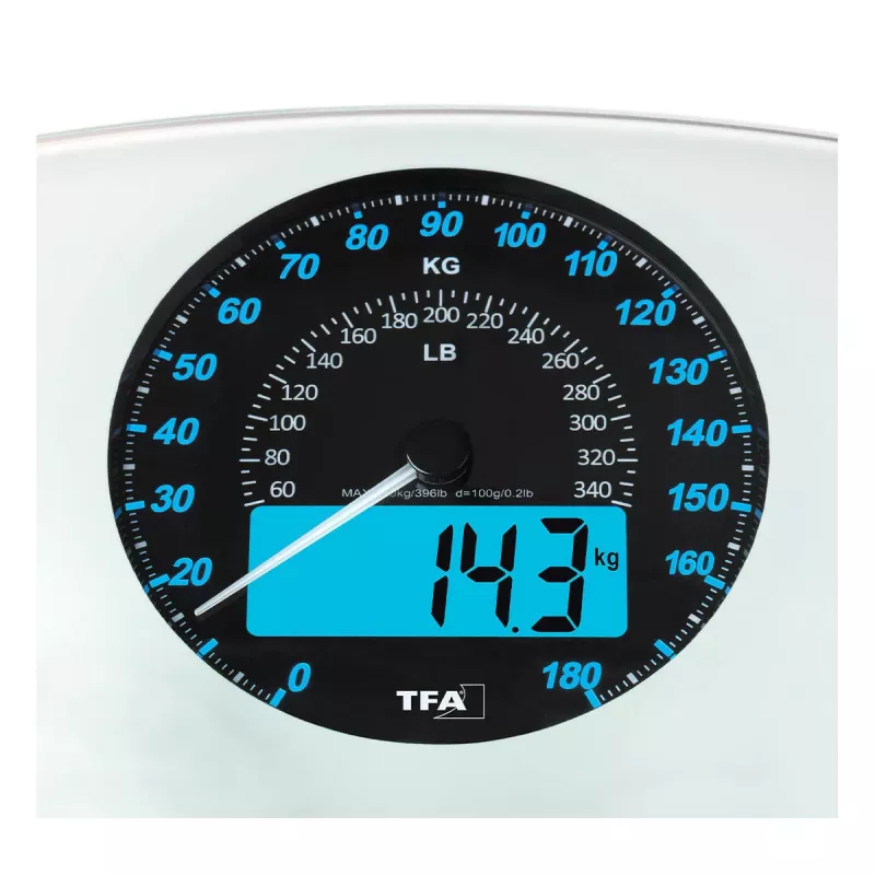 TFA Dostmann 50.1003.02 elektroninen henkilövaaka, 180 kg, musta