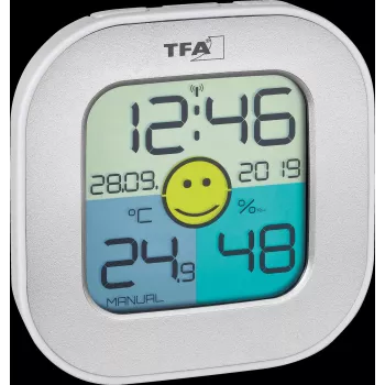 TFA Dostmann FUN sisätilojen elektroninen kosteusmittari hopea 30.5050.54