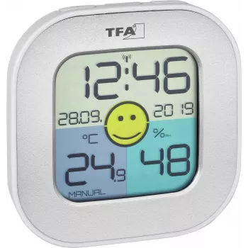 TFA Dostmann FUN sisätilojen elektroninen kosteusmittari hopea 30.5050.54