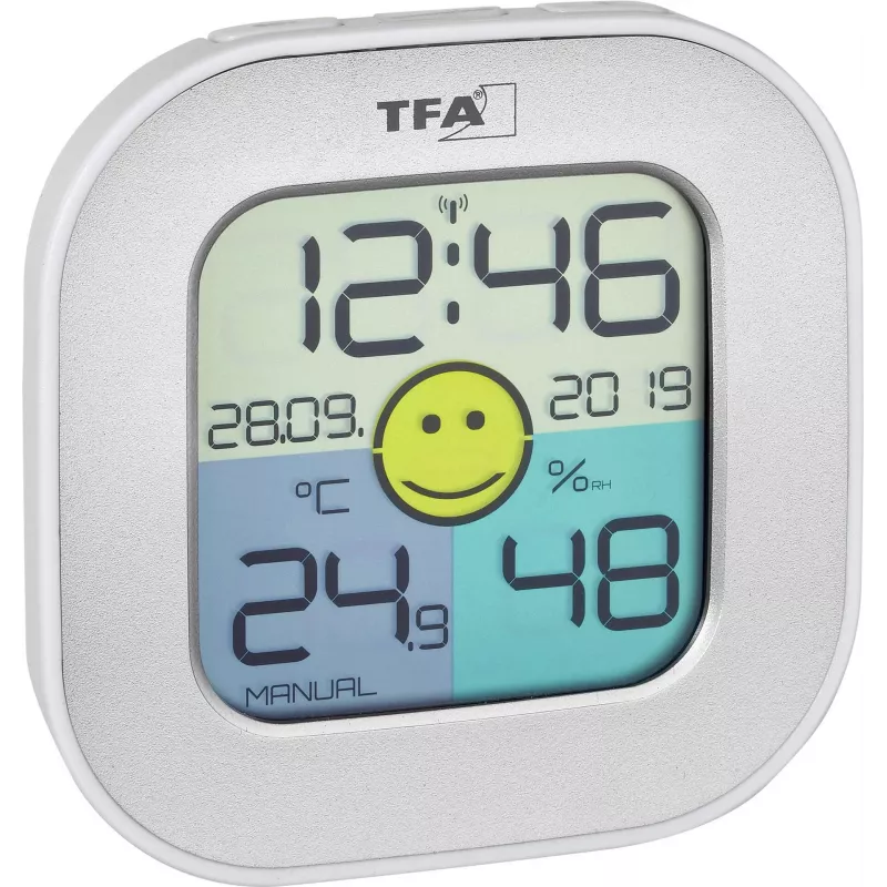 TFA Dostmann FUN sisätilojen elektroninen kosteusmittari hopea 30.5050.54