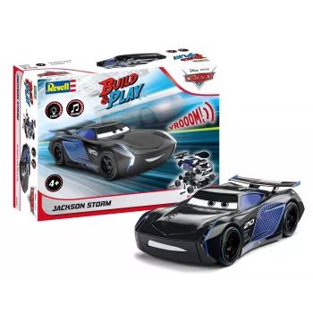 Revell Junior Kit Disney Pixar Cars 3 Jackson Storm 19-osainen koottava malli valolla ja äänellä 065639090