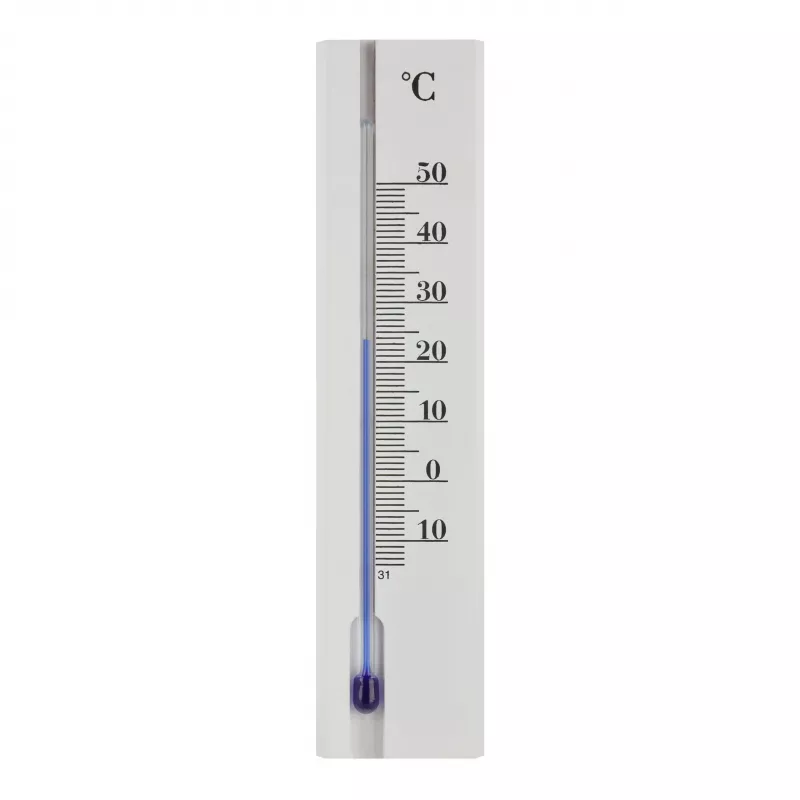 TFA Dostmann 12.1032.09 seinälle asennettava analoginen lämpömittari, valkoinen, -30…+50 °C