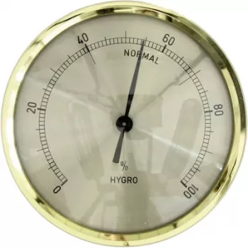 TFA Dostmann 44.1011 uppoasennettava hygrometri, analoginen, 0–100 % RH, hopeinen kehys