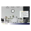 TFA Dostmann 60.3050.01 kvartsiseinä kello 305 mm musta