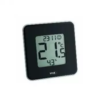 TFA Dostmann 30.5021.01 Style digitaalinen lämpö-kosteusmittari musta (30.010.425)