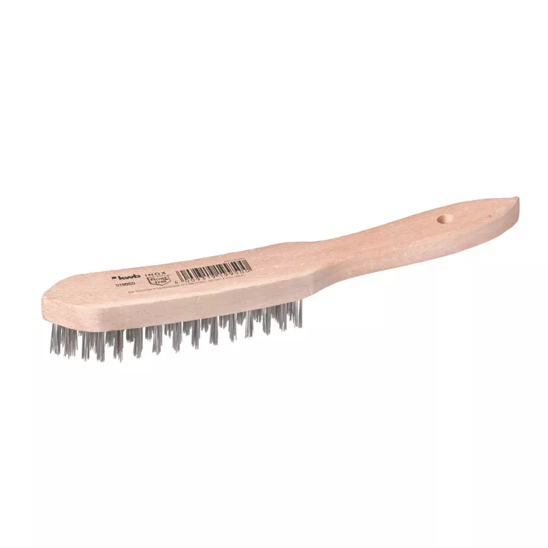 kwb 919950 käsiteräsharja 4-rivisillä teräsharjoilla, 255 mm