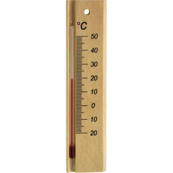 TFA Dostmann analoginen sisälämpömittari, pyökkipuu, -20...+50 °C, seinäkiinnitteinen 12.1053.05