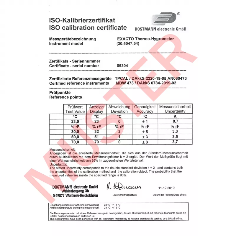 TFA Dostmann EXACTO digitaalinen lämpö-kosteusmittari hopea 30.5047.54.K
