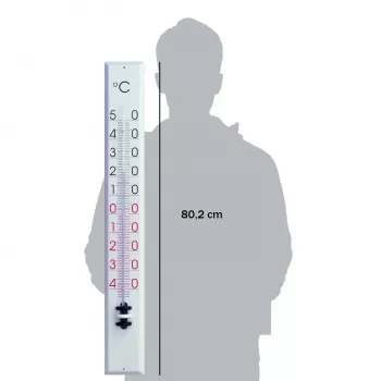 TFA Dostmann 12.2015 analoginen seinälämpömittari valkoinen