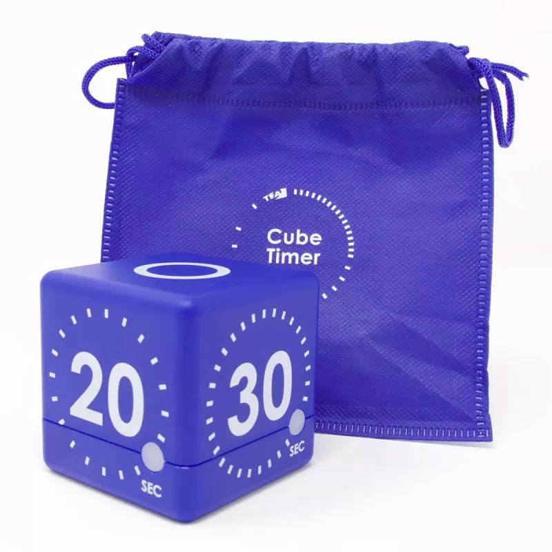 TFA Dostmann Timer CUBE digitaalinen kuutioajastin, sininen 38.2036.06