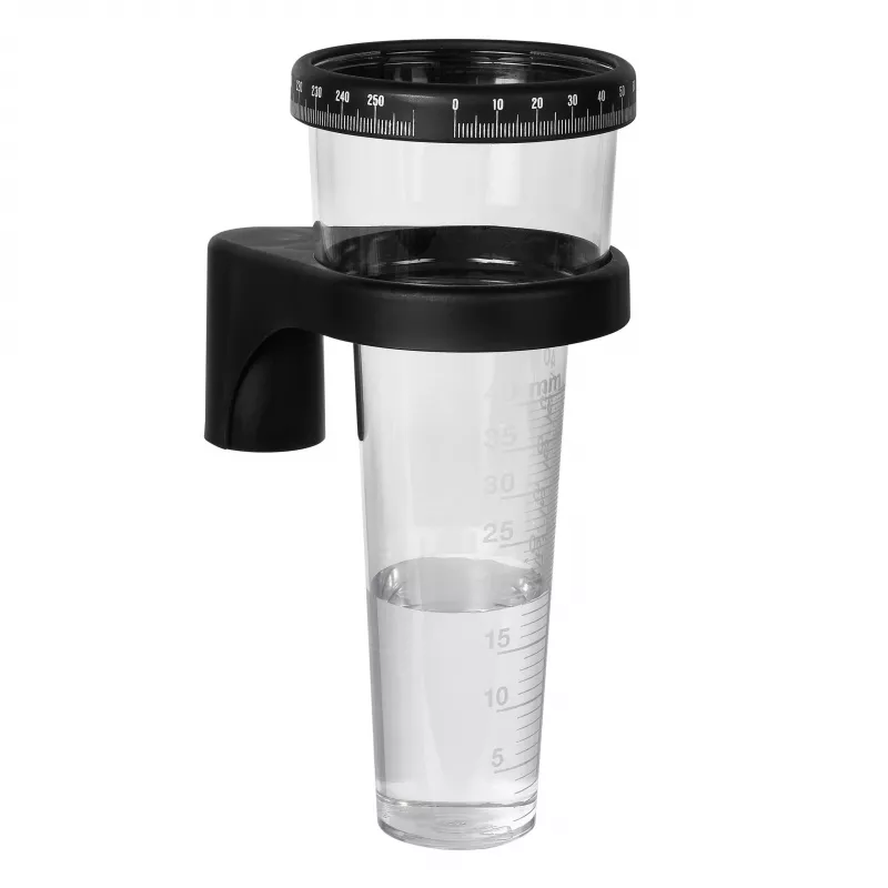 TFA Dostmann 47.1001 sademittari, läpinäkyvä/musta, 0-40 mm, manuaalinen