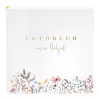 Goldbuch Blütenliebe 30x31 häävalokuva-albumi, 60 valkoista sivua, kukkakansi 08 044