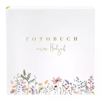 Goldbuch Blütenliebe 30x31 häävalokuva-albumi, 60 valkoista sivua, kukkakansi 08 044