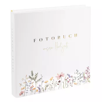 Goldbuch Blütenliebe 30x31 häävalokuva-albumi, 60 valkoista sivua, kukkakansi 08 044