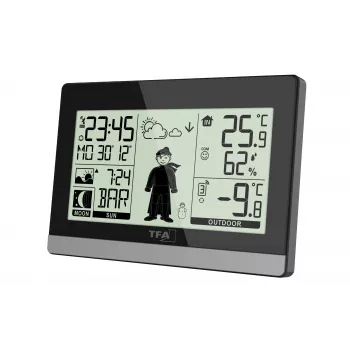 TFA Dostmann Weather Boy radiosääasema, musta 35.010832