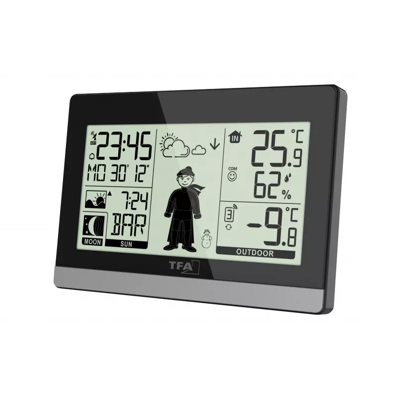 TFA Dostmann Weather Boy radiosääasema, musta 35.010832