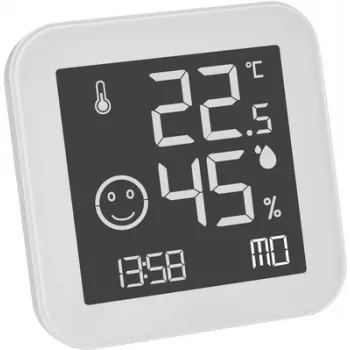 TFA Dostmann BLACK & WHITE analoginen termo-hygrometri, valkoinen (30.5054.02)