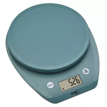 TFA Dostmann MOCHI digitaalinen keittiövaaka 5 kg turkoosi 50.2007.20