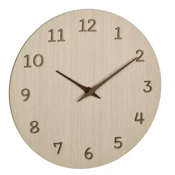 TFA Dostmann 60.3072.01 kvartsiseinä kello 298 mm vaalea puu