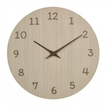 TFA Dostmann 60.3072.01 kvartsiseinä kello 298 mm vaalea puu