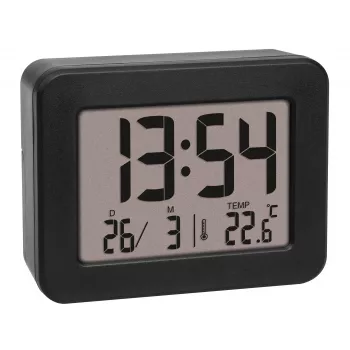TFA 60.2044.01 kvartsinen herätyskello musta