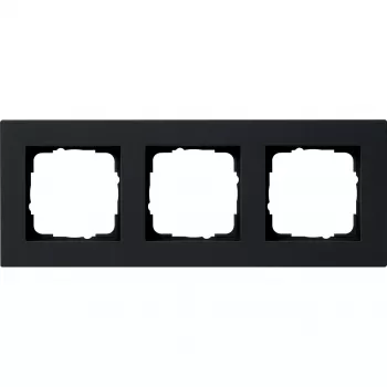 Gira System 55 peitekehys, 3-osainen, matala, musta 0213095
