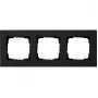 Gira System 55 peitekehys, 3-osainen, matala, musta 0213095