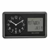 TFA Dostmann 60.3552.01 radio-ohjattava seinäkello musta