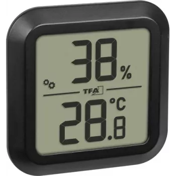 TFA Dostmann digitaalinen thermo-hygrometri upotettava, musta 30.5061.01