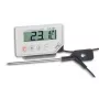 TFA Dostmann 30.1033 digitaalilämpömittari min/max-muistilla, valkoinen/hopea