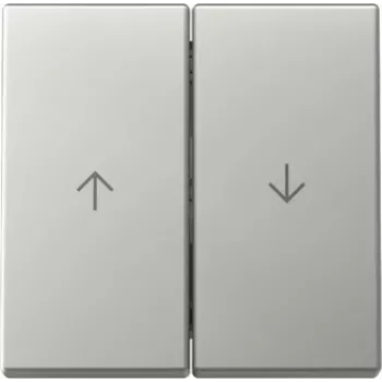 Gira System 55 keinupainike 2-kertainen nuolisymboleilla, ruostumattoman teräksen ulkoasu 3294600