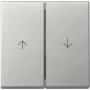 Gira System 55 keinupainike 2-kertainen nuolisymboleilla, ruostumattoman teräksen ulkoasu 3294600