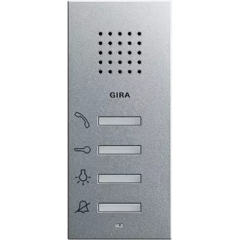 Gira pinta-asennettava handsfree-sisävideo-ovipuhelin, alumiini 125026