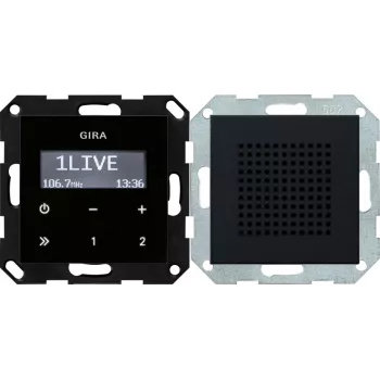 Gira 2280005 uppoasennettava UKW-RDS-radio integroidulla kaiuttimella