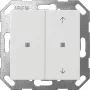 Gira KNX 2-osainen keinukytkin nuolilla, puhtaanvalkoinen 517503