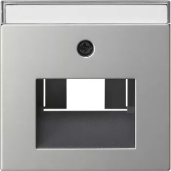 Gira System 55 peitelevy UAE/IAE- ja verkkoliitäntärasioille, harjattu ruostumaton teräs 0284600