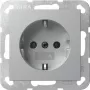GIRA 418026 SCHUKO-pistorasia System 55 uppoasennus alumiini