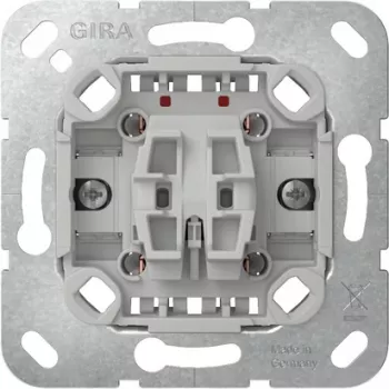 GIRA 310900 keinukytkinosa, 2-napainen, vaihtokytkin, 10 A, 250 V, uppoasennus