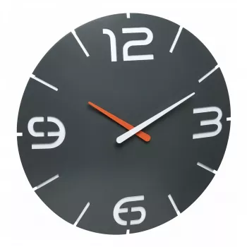 TFA Dostmann Design Contour -radioseinä kello, musta/valkoinen (60.3536.10)