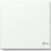Gira TX44 keinupainike ovaisymbolilla, puhtaanvalkoinen silkkinen matt 328766