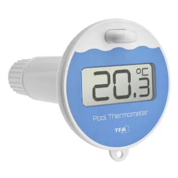 TFA Dostmann 30.3238.06 radio-allasanturi, 868 MHz, kelluva veden lämpötila-anturi allaslämpömittareille ja sääasemille