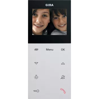 Gira 123927 video-sisäasema AP Plus System 55 puhtaanvalkoinen matt