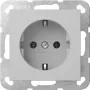 Gira System 55 SCHUKO-pistorasiaosa, harmaa 4466015