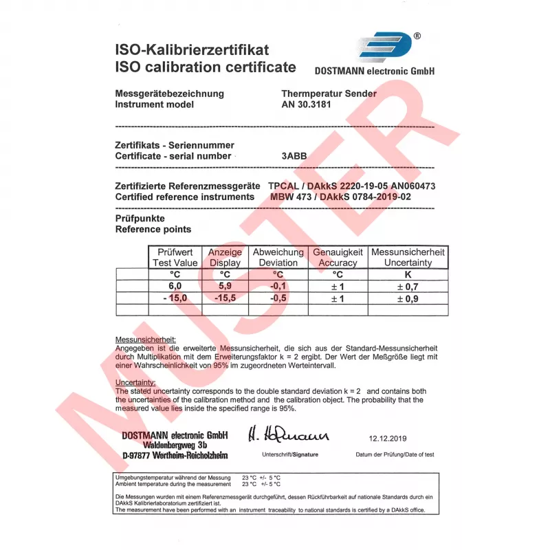 TFA Dostmann 30.3181.K radio-lämpöanturi 868 MHz