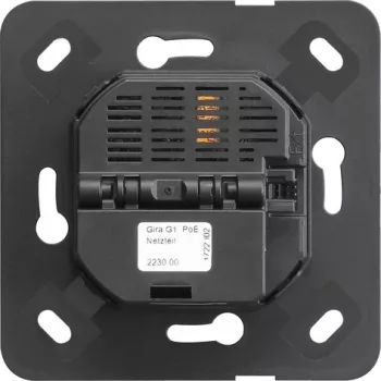 Gira PoE-virtalähde G1, 15,4 W, DIN-kisko, 100-240 V AC - 48-57 V DC, IEEE 802.3af 223000