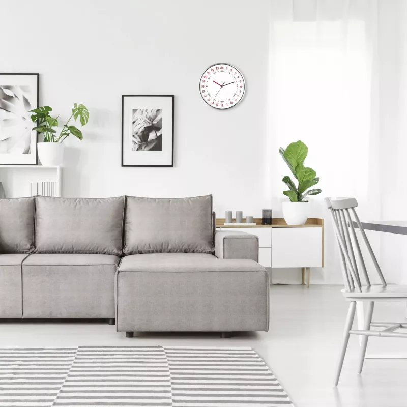 TFA Dostmann 60.3069.02 kvartsiseinä kello 304 mm x 48 mm alumiini